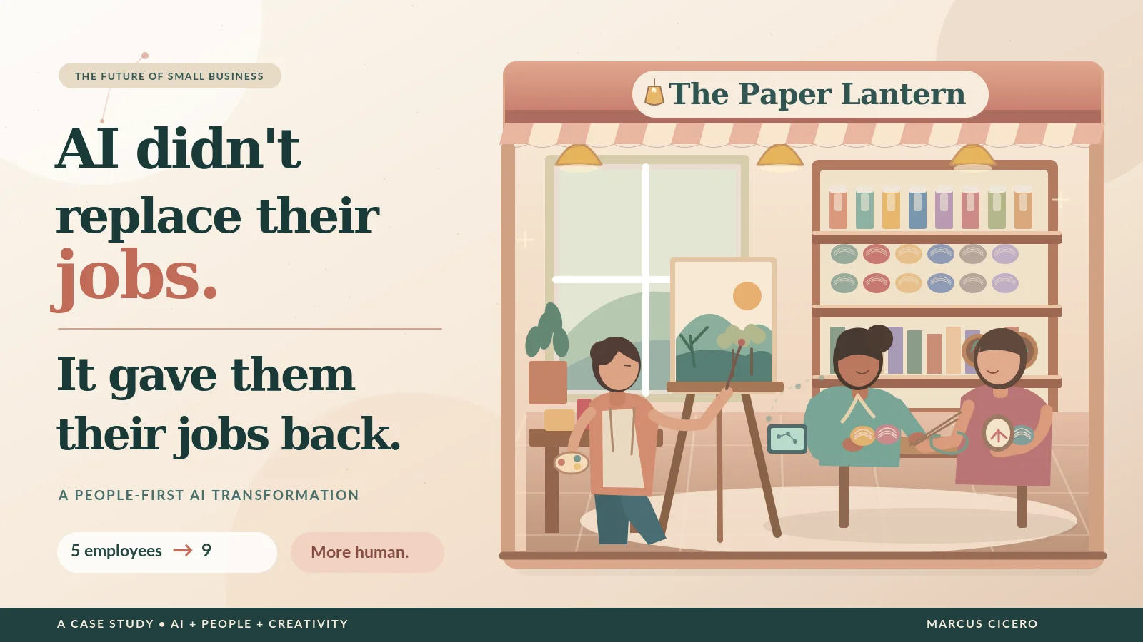AI Didn't Replace Their Jobs. It Gave Them Their Jobs Back.