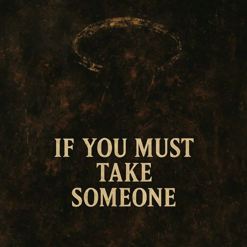 If You Must Take Someone